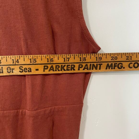 Free People Beach Women's Dress Jacinta Mini Tulip Wrap Red Large Cotton - Picture 8 of 9